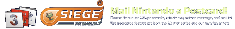 Mail Nintendo a Postcard! Choose from over 100 postcards, print it out, write a message, and mail it! The postcards feature art from the Mother series and our own fan artists.