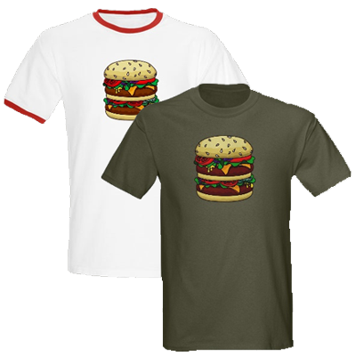Burger Shirts & Ringers!